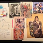 Vtg Pablo Picasso Art Postcard & Print Lot 9 Portrait Olga in Armchair 9 x 11 — photo 1