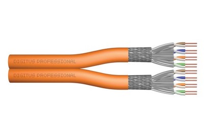 Digitus CAT 7 S/FTP Verlegekabel, 100 m, Duplex, Dca-s1a,d0,a1