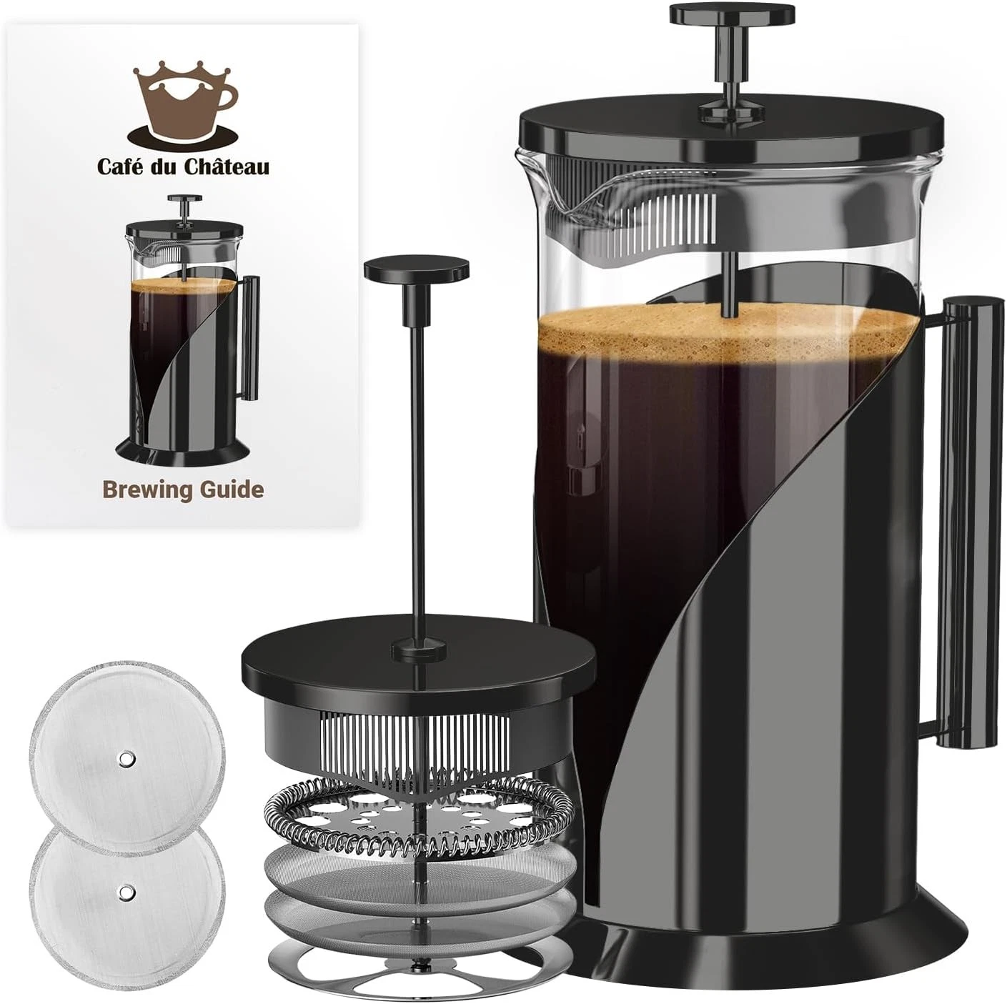 Stainless Steel French Press Coffee Maker 34 oz Easy to Use Insulated Coffee