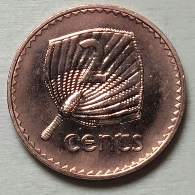 FIJI ~ 2001 ~ 2 Cents ~ Uncirculated ~ BU World Coin - Km#50A Oceania