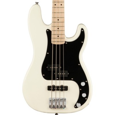 Squier Affinity Precision Bass PJ 4-String Bass Guitar, Olympic White