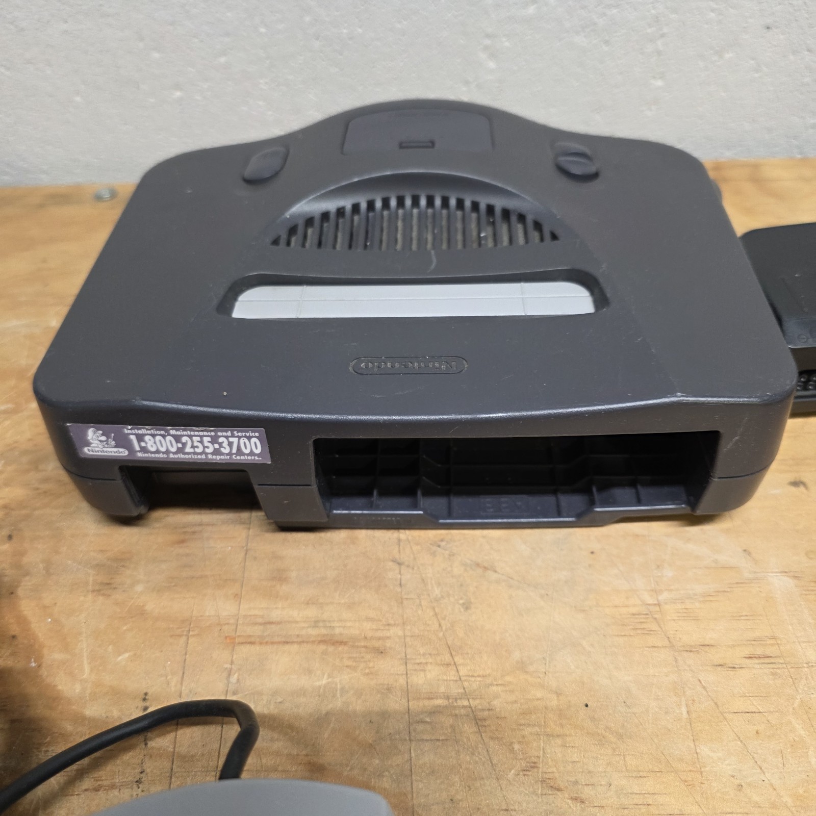 Nintendo 64 N64 USA Control Deck Console OEM Controller, Cables, And Memory Card