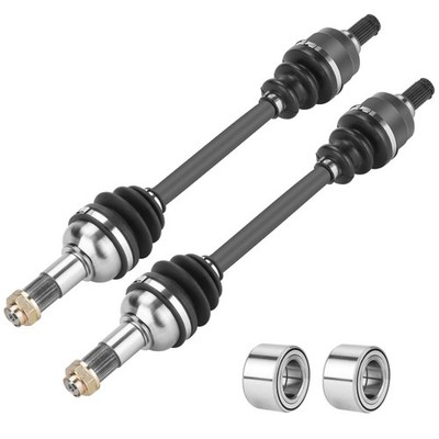 Rear CV Axle Shaft + Bearings for Yamaha Grizzly 550 700 Kodiak 450 ATV