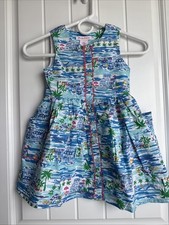 NEW NWT Tommy bahama Girls Size 4T Gorgeous Resort Cotton Lined Dress Pockets 
