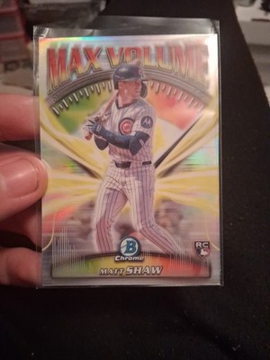 Matt Shaw Max Volume/ It Came To The League Bowman Chrome 2025