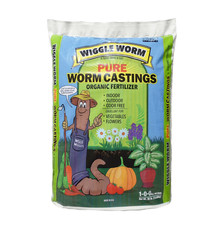 Wiggle Worm 100% Pure Organic Mineral-Dense Worm Castings Fertilizer, 30lbs 1.60 per gallon