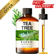 100 Pure Natural Tea Tree Oil for Skin, Hair, Toenails, Aromatherapy, Soap