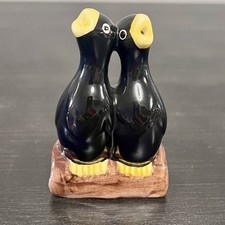 VTG Double Blackbirds On Log Pie Bird/Vent Mid 1990s 3.75&rdquo; Retro Farmhouse