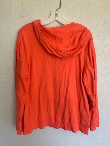 Style & Co Sport Orange Thin Zip Up LS Hoodie - Women's Size 1X - Picture 4 of 4