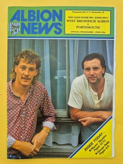 7/3/1987 West Bromwich Albion v Portsmouth Football Programme; Div 2 Postponed