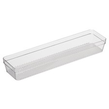Clear Drawer Organizer - 3" X 12.5" - Ideal for Organizing Kitchen Drawers