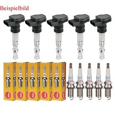 5x KAMOKA Zündspule +5x NGK Zündkerze für Volvo V50 MW 2.4 S40 II 544 2.4i