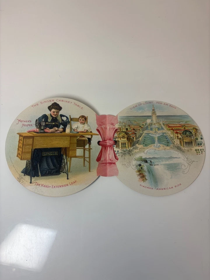 Singer the Universal Sewing Machine Pan-Am Exposition 1900 advertising booklet - Image 3 of 4