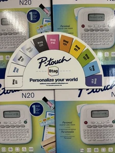 Brother P-Touch PT-N20 Marque d'étiquettes 1/2" 12MM PLUS (1) BONUS GENUINE BTAG TAPE