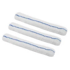 3Pcs Microfiber Window Scrubber Replacement Head 13.78 Inch Blue White