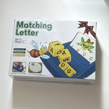 Matching Letter Alphabet Toy Game with Letter Cubes  Picture Cards, Ages 3 