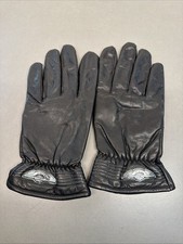 Vintage Harley Davidson Leather Gloves XXL Black Emblem 100 Years Bt13