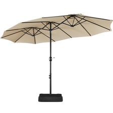 13ft Patio Umbrella w/Base Included - Market Extra-Large Double Sided Umbrella