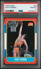 1986 Fleer Kurt Rambis #89 PSA 8