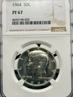 1964 Kennedy Half Dollar 50C NGC PF67 Proof 90% Silver First Year Issue