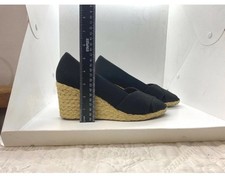 Chaps Dakota Black Espadrille Wedge Casual Dress Womens Shoes