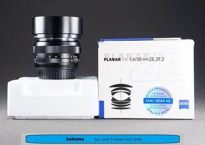 Carl Zeiss Planar T 50 mm F1.4 MF ZE T * im sehr guten Zustand Canon EF Mount