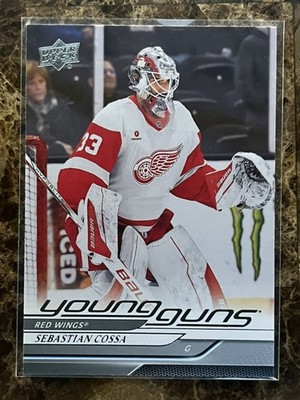 Sebastian Cossa 2024-25 Upper Deck Young Guns  Rookie Card #708 Red Wings RC