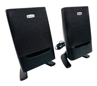 Logitec Labtec Pulse 375 Twin Stereo Speakers, see description