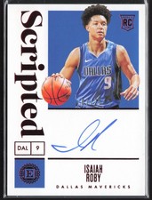 2019-20 PANINI ENCASED SCRIPTED ISAIAH ROBY #132 RED ON-CARD AUTO 