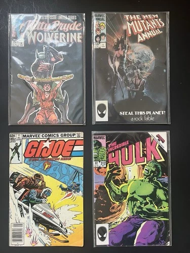 Lot (14) of Vintage Marvel Comics  Wolverine Hulk Thor IronMan Spiderman Mutants