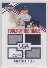 2018 USA Baseball Stars & Stripes Tools of the Trade /299 Ryan Weathers #44 0c6
