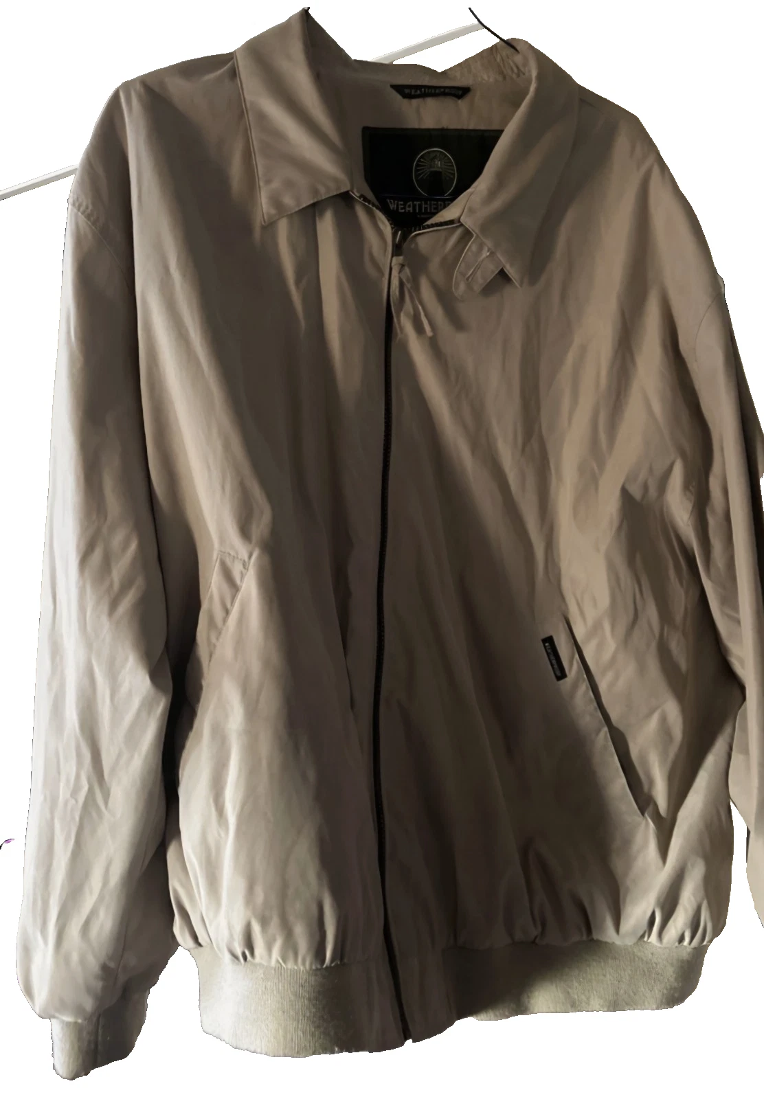 Weatherproof Garment Company Mens 3XL Beige Tan Lined Full Zip Jacket