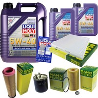 Mann Inspektionspaket 7L Liqui Moly 5W-40 FüR Mercedes E-Klasse W211 S211