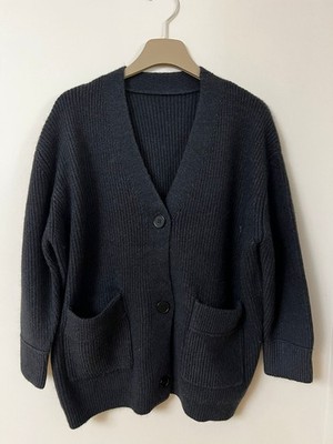  100% Yak Wolle Strickjacke Ärmel P2P70cm Len70cm Best Fit XXXL Grau Grey 