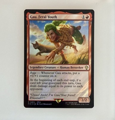 MTG: Gau, Feral Youth (Surge Foil) Commander: Final Fantasy Surge Foil NM