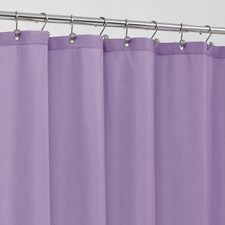 Lavender Purple Fabric Shower Curtain Liner Waterproof - Soft  Light-Weight Clo