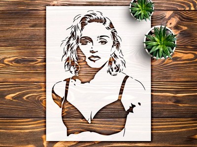 Woman Silhouette Art Design Reusable Stencil for Home Decor - StencilAir