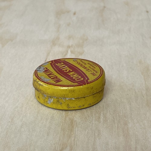 J R Watkins Corn Salve Empty Tin Small Round Made in Australia - Picture 4 of 8