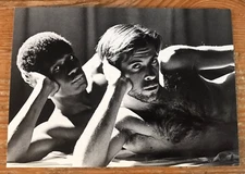 Black and White Postcard Robert Dorner African American Sexy Men Gay Interest