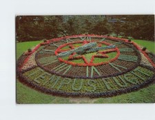Postcard Floral Clock Westmount Park Montreal Quebec Canada