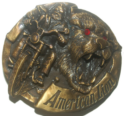 Raintree Gürtelschnallen Eiche Blatt Biker Schnallen Sammler AMERICAN LION