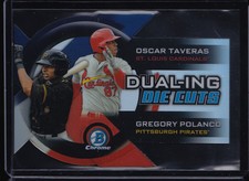 2014 BOWMAN CHROME DUAL-ING DIE-CUTS TAVERAS POLANCO #DDC-TP CARDINALS PIRATES