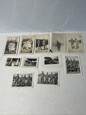 11-WW2 Military Men Photos Signed Various Locations Group Family History