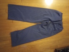 Vintage Columbia Rain Pants Mens L Large Elastic Waist Waterproof PVC Outdoor