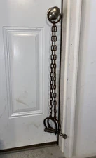 Leg Iron Shackles Set Patina Jailer Prison Guard Cast Iron Handcuff Dungeon Gift