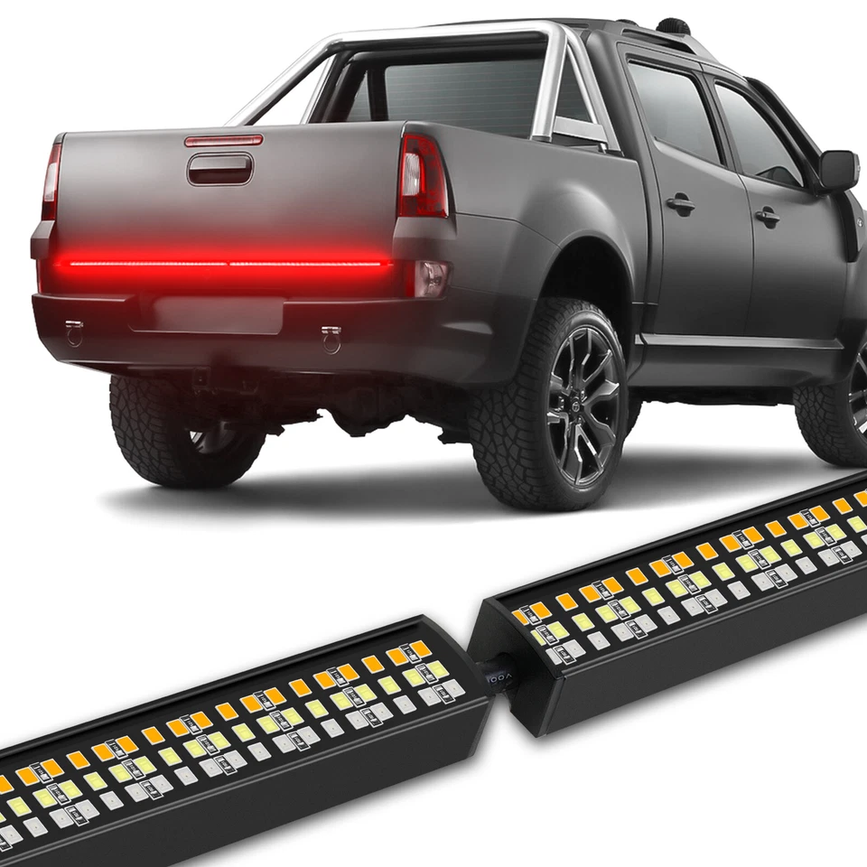 Barra de luz LED de 60" para puerta trasera freno inverso señal de giro para Ford F-150 F-250 Foto 2 de 4
