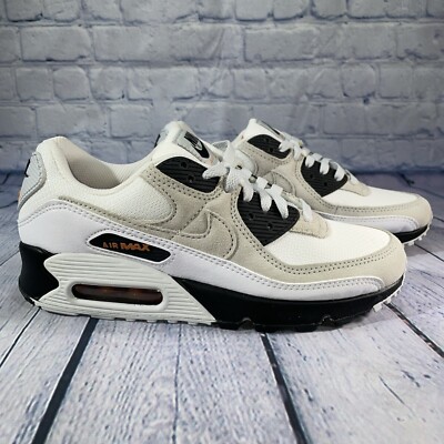 Nike Air Max 90 Sneakers White Black Hot Curry Shoes DM0029-100 Mens Sz 7
