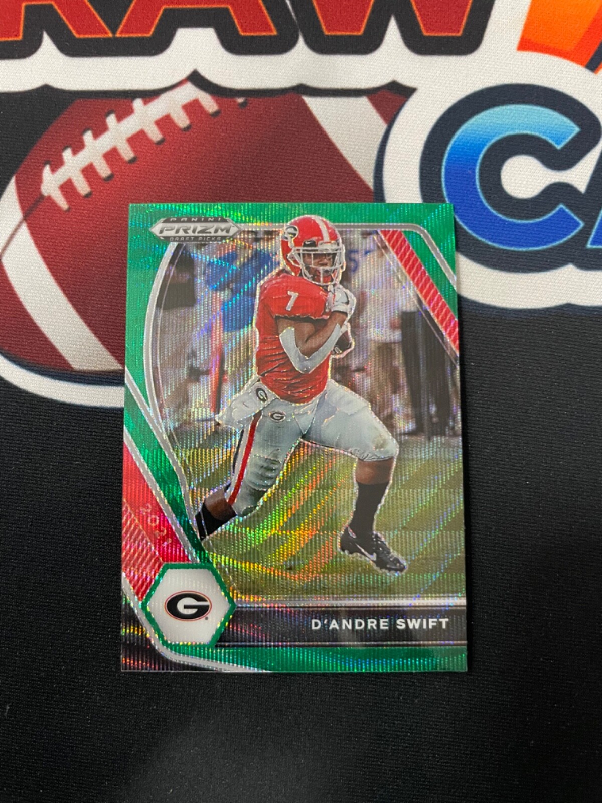 2021 Panini Prizm Draft Picks D’andre Swift #75 Green Wave Prizm Detroit Lions
