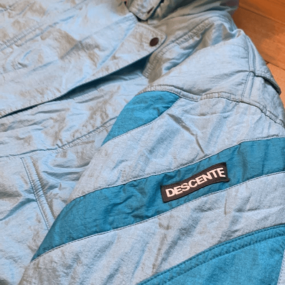 Vintage Descente blue winter ski outdoor jacket insulated retro