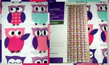 Style Selections OWLS Single Curtain Panel New 42 x 84 Long